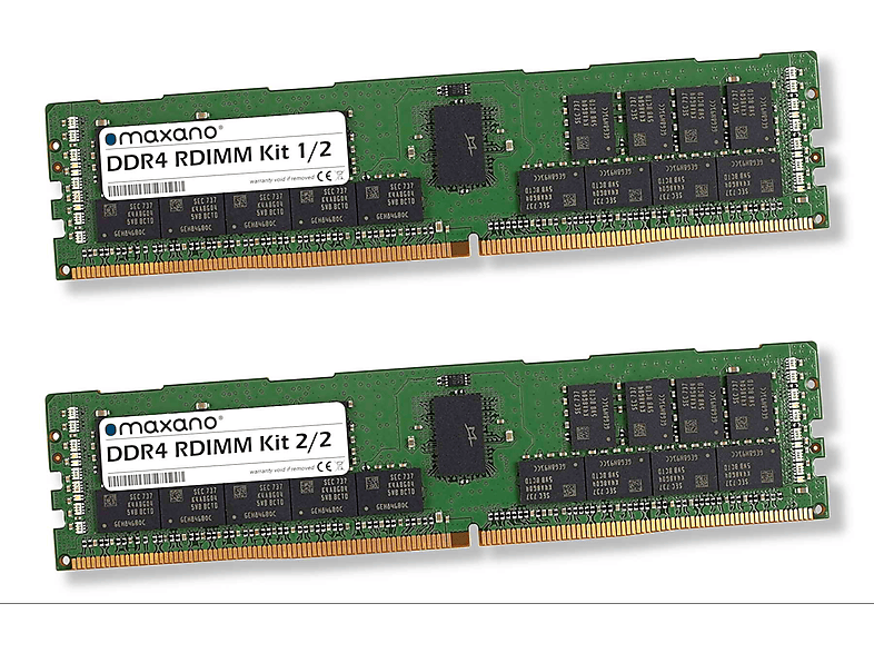 MAXANO 64GB Kit 2x 32GB RAM für QNAP TES-1885U-D1531 (PC4-21300 RDIMM) Arbeitsspeicher 64 GB SDRAM