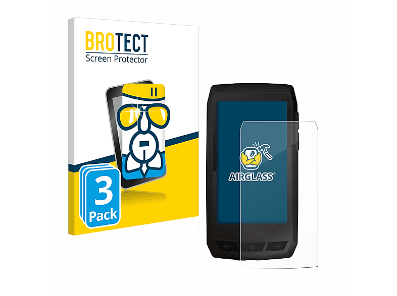 BROTECT 3x Airglass klare Schutzfolie(für Ciclo Navic 400)