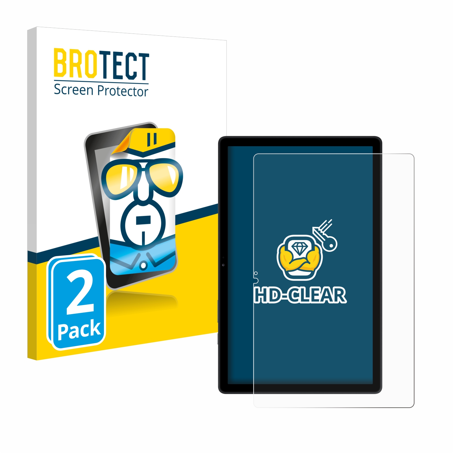 BROTECT 2x klare Schutzfolie(für Samsung LTE 10.4 Galaxy Tab 2020) A7