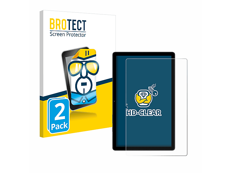BROTECT 2x klare Schutzfolie(für Samsung Tab 10.4 LTE 2020) A7 Galaxy