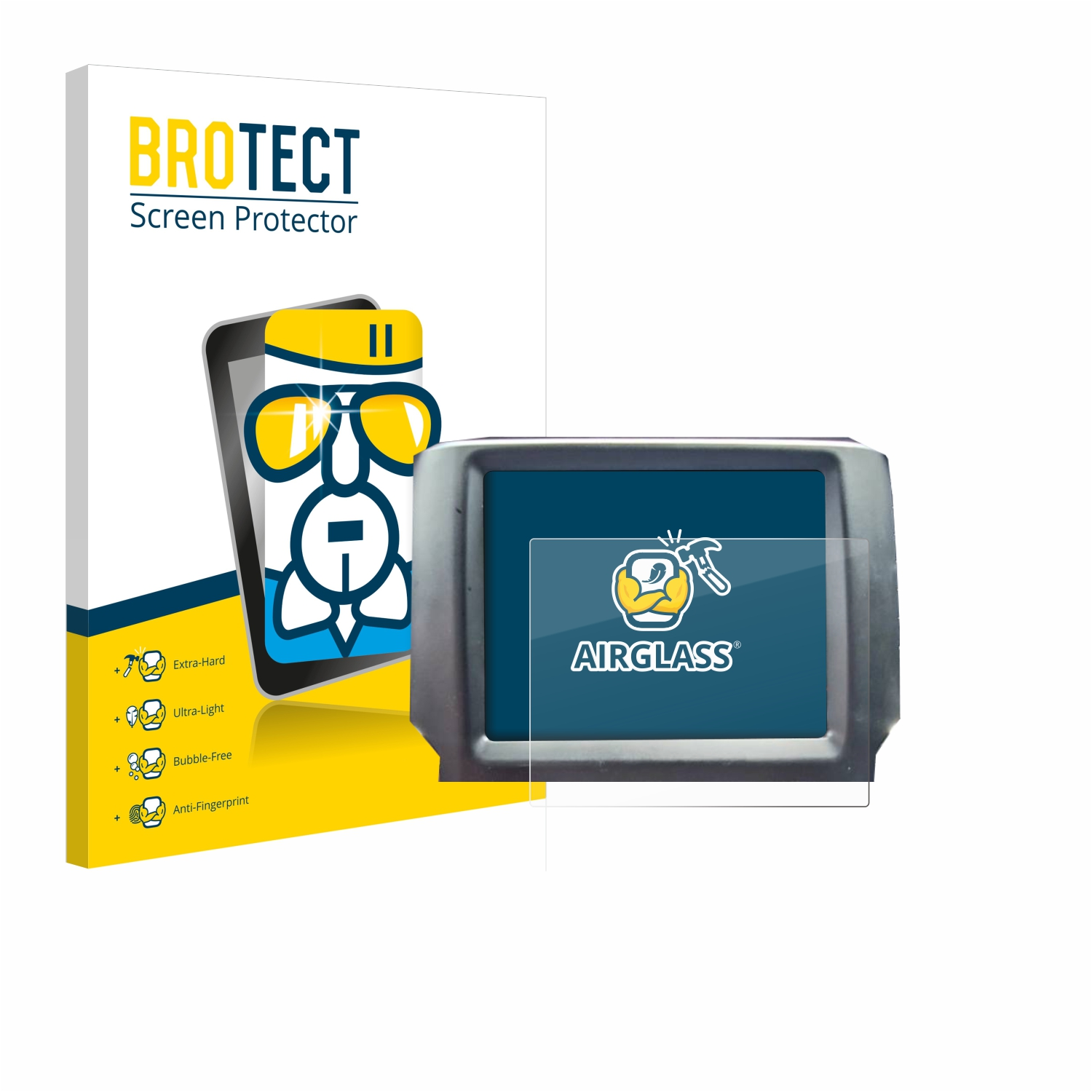 BROTECT Airglass klare Schutzfolie(für Uconnect / 3500 1500 (Ram 8.4\