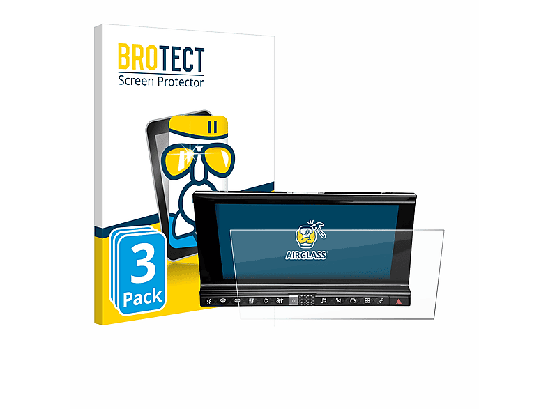 klare 3x Crossback BROTECT Infotainmentsystem) 7 Airglass Schutzfolie(für DS