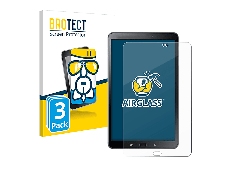 BROTECT 3x Airglass klare Schutzfolie(für Samsung Galaxy Tab A 10.1 2016 SM-T585)