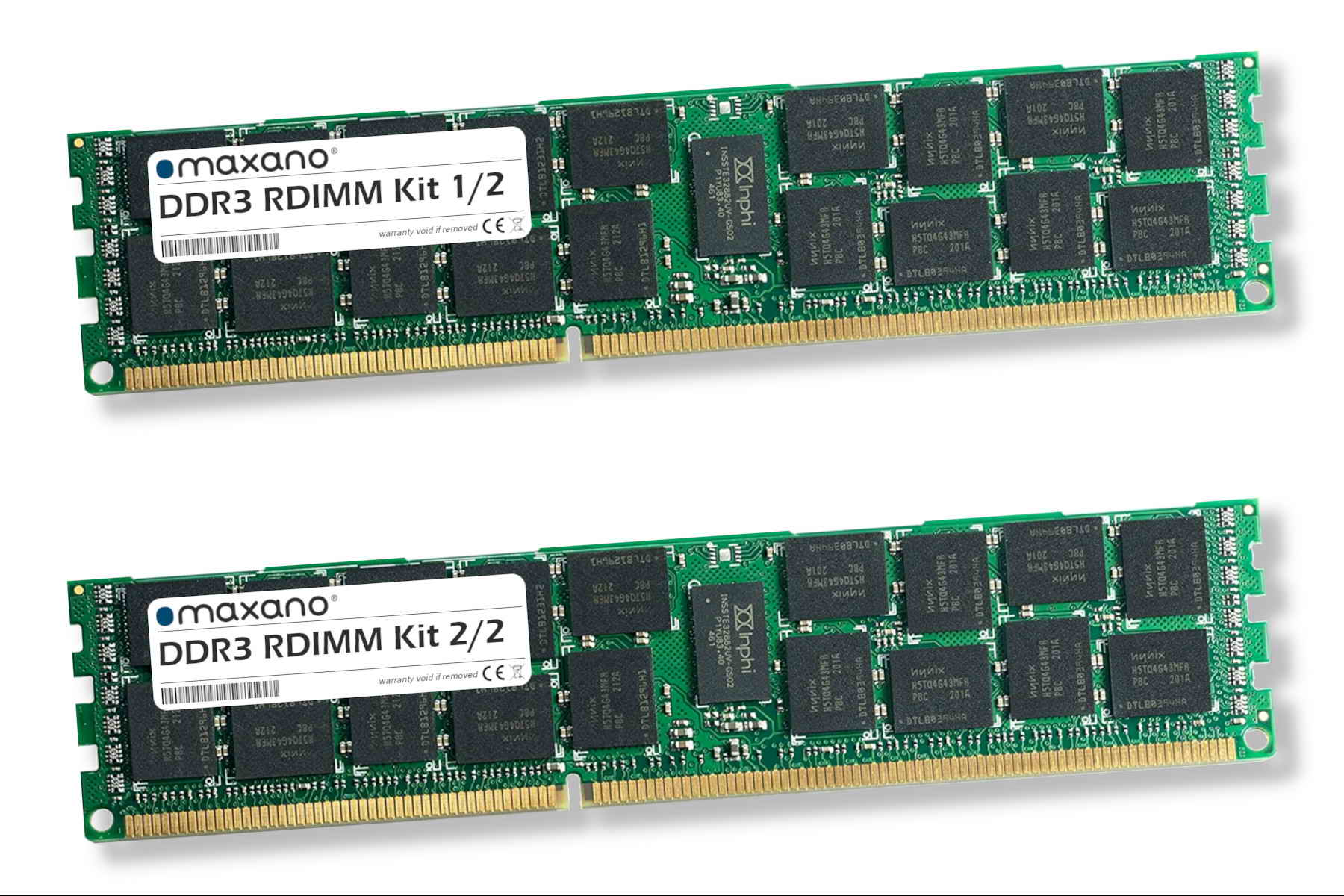 16 GB RDIMM) Arbeitsspeicher Kit 16GB SDRAM für QNAP (PC3-12800 v2 2x 8GB RAM MAXANO ES1640dc