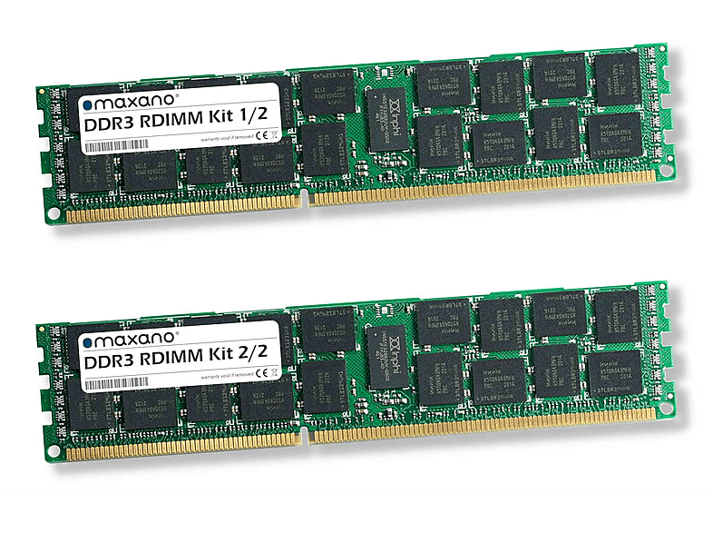 MAXANO 16GB Kit 8GB GB RAM (PC3-12800 v2 16 SDRAM RDIMM) für ES1640dc Arbeitsspeicher 2x QNAP