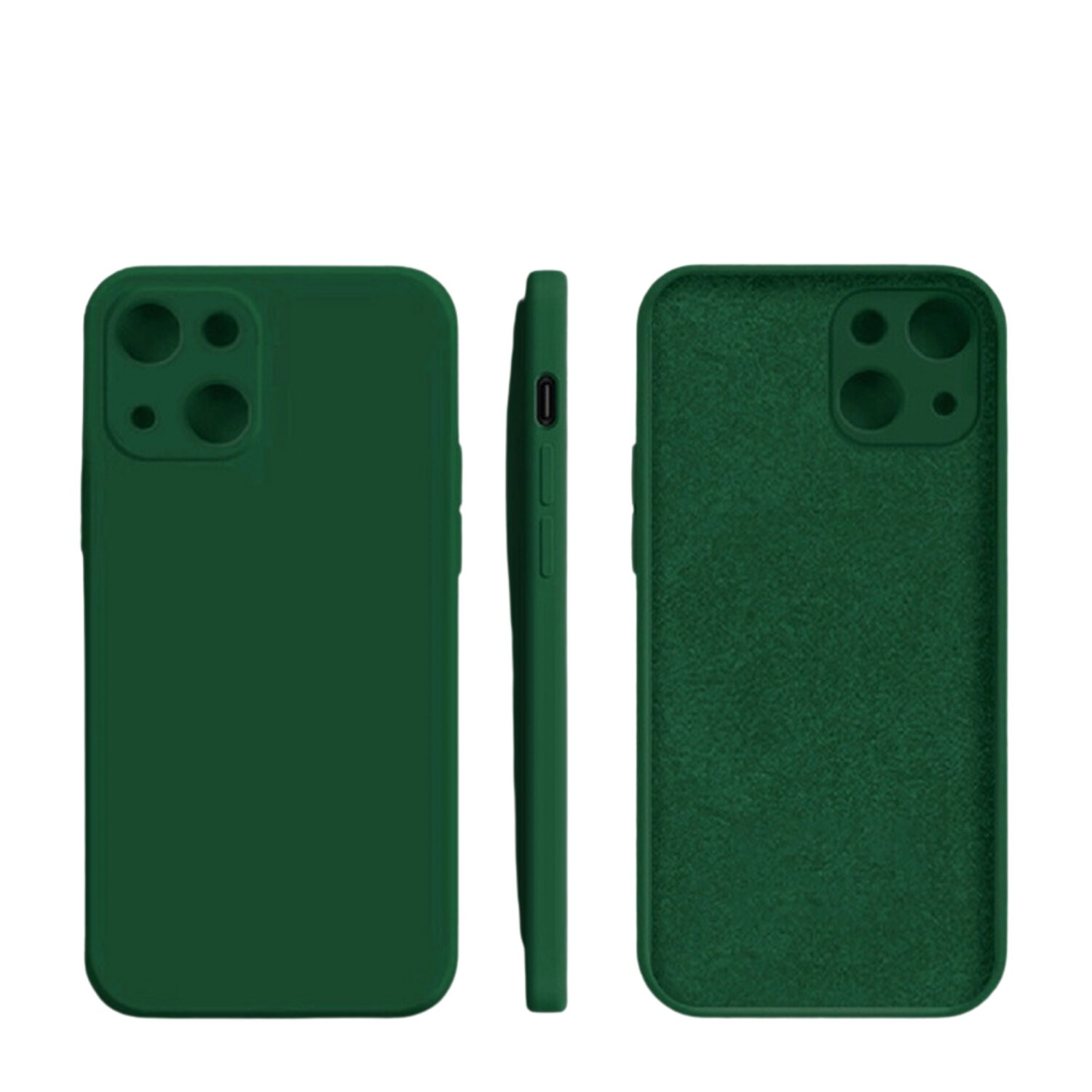 COFI Bunt Apple, Grün Backcover, mit Case Hülle 12, iPhone Kameraschutz