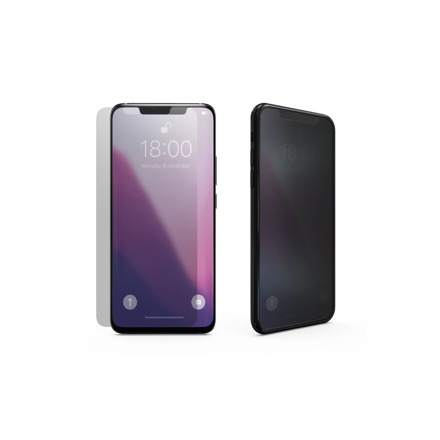 Galaxy A54 5G) COFI Sichtschutzglas 3x Samsung Displayschutz(für