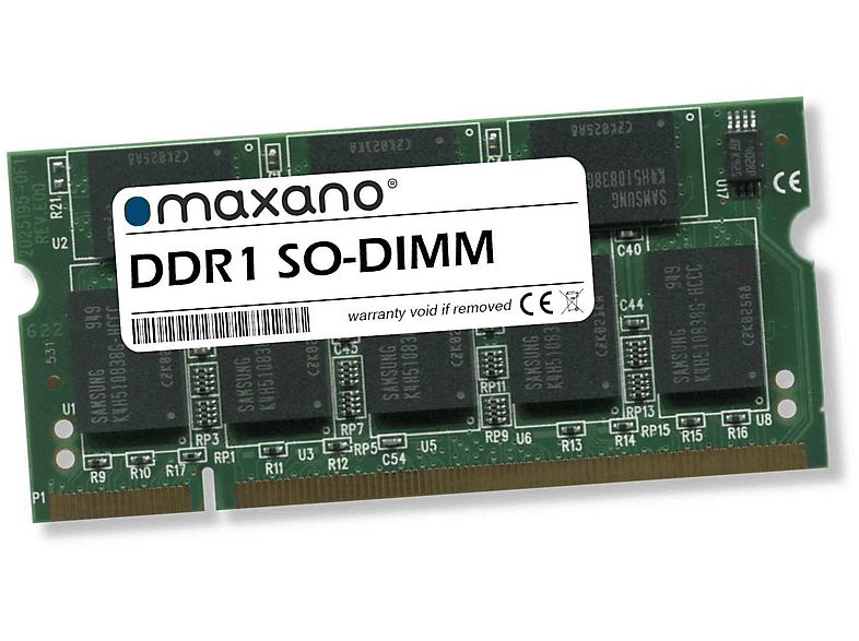 MAXANO 1GB RAM für Lenovo ThinkPad IBM G42 (PC-2700 SO-DIMM) Arbeitsspeicher 1 GB SDRAM