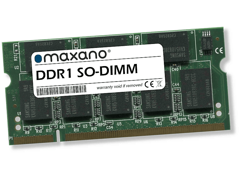 MAXANO 1GB RAM für HP / HPE Compaq nx5000 (PC-2700 SO-DIMM) Arbeitsspeicher 1 GB SDRAM | Weitere-Arbeitsspeicher