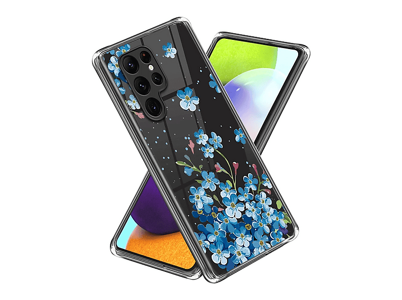 XINYEXIN Handyhülle Für Xiaomi 14T 5G – Blumen-Muster, Transparent, Stoßfest, TPU, Mit Kameraschutz