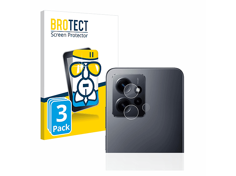 12 4G) BROTECT Airglass Note 3x Schutzfolie(für Redmi Xiaomi klare