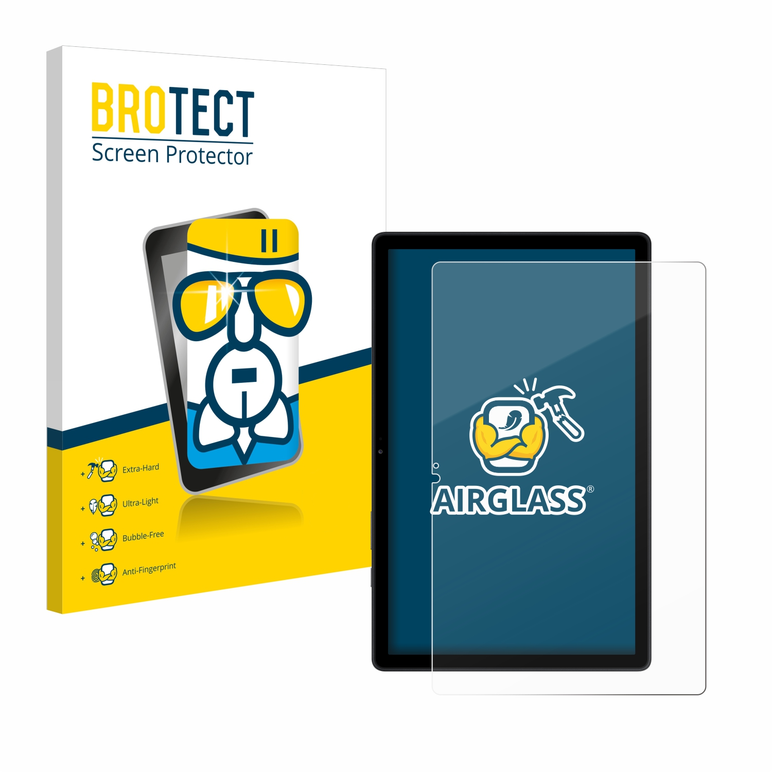 BROTECT Airglass klare Schutzfolie(für 2020) LTE Samsung A7 Tab Galaxy 10.4