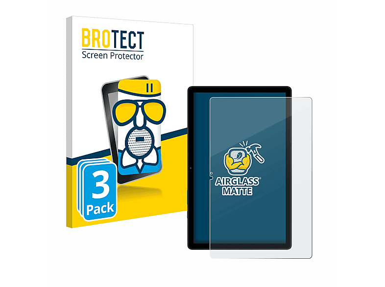 BROTECT 3x Airglass matte Schutzfolie(für Samsung Galaxy Tab A7 10.4 LTE 2020)