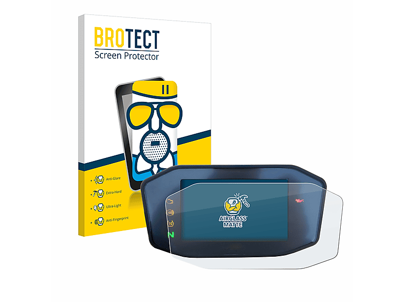 BROTECT Airglass matte Schutzfolie(für KTM Duke R 890 2020 Screen) TFT