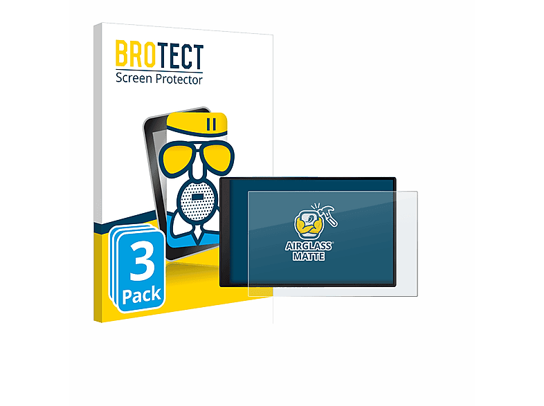 BROTECT 3x Airglass matte Schutzfolie(für Garmin DriveSmart 86) | Navi-Taschen & -Schutzfolien