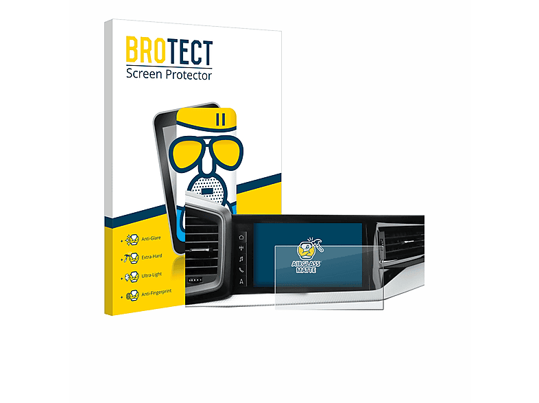 BROTECT Airglass matte Schutzfolie(für Audi A1 Sportback 2019 MMI Navigation Plus 10.1\