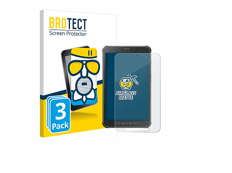 BROTECT 3x Airglass matte Schutzfolie(für Samsung Galaxy Tab Active SM-T365)