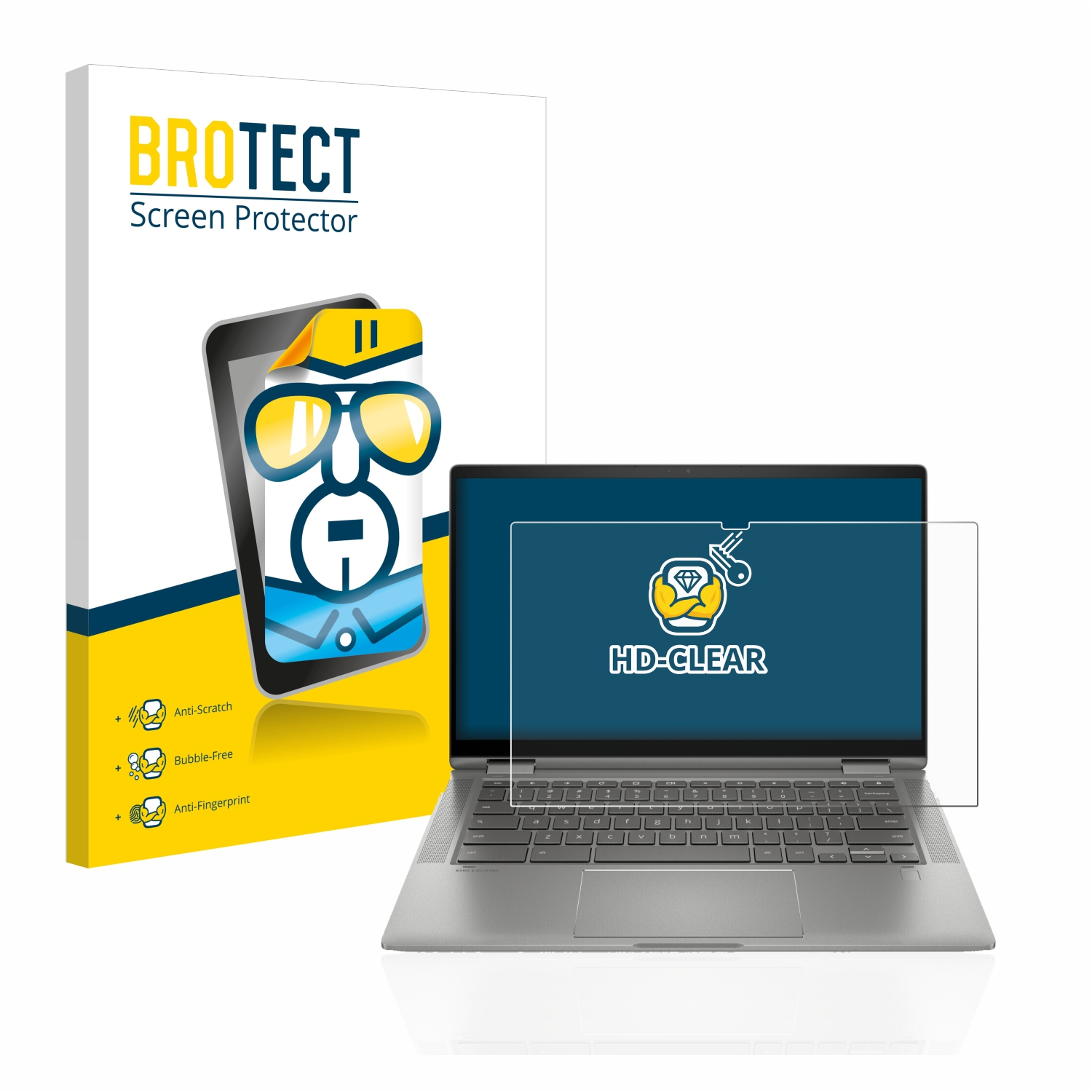 HP 14c) x360 BROTECT Chromebook klare Schutzfolie(für