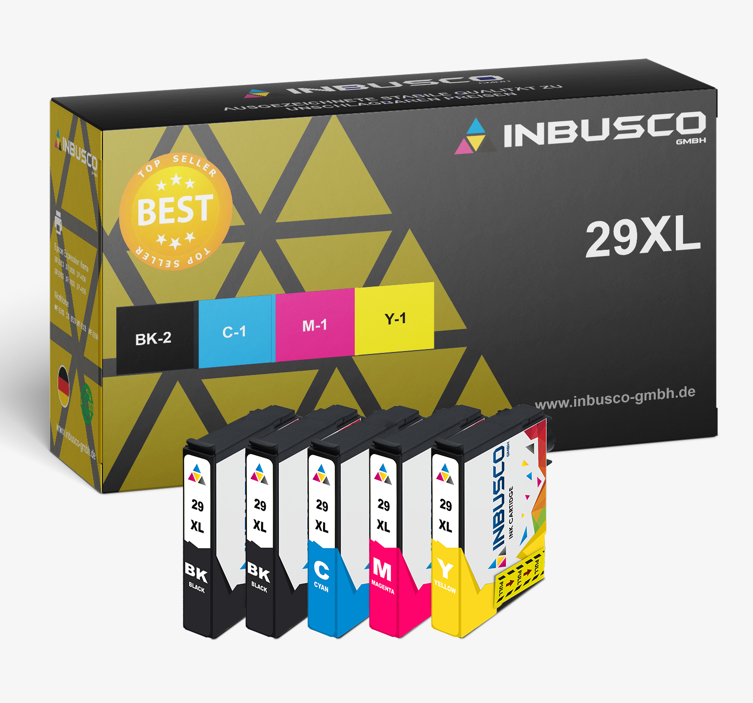 Mehrfarbig INBUSCO XL Tintenpatrone VAR1-015 2991-2994 / KUBIS (2991-2994XLVAR1-015)