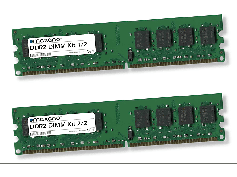 MAXANO 8GB Kit 2x 4GB GB SDRAM für One 19T Inspiron 19A, DIMM) Arbeitsspeicher 8 Dell One RAM (PC2-6400