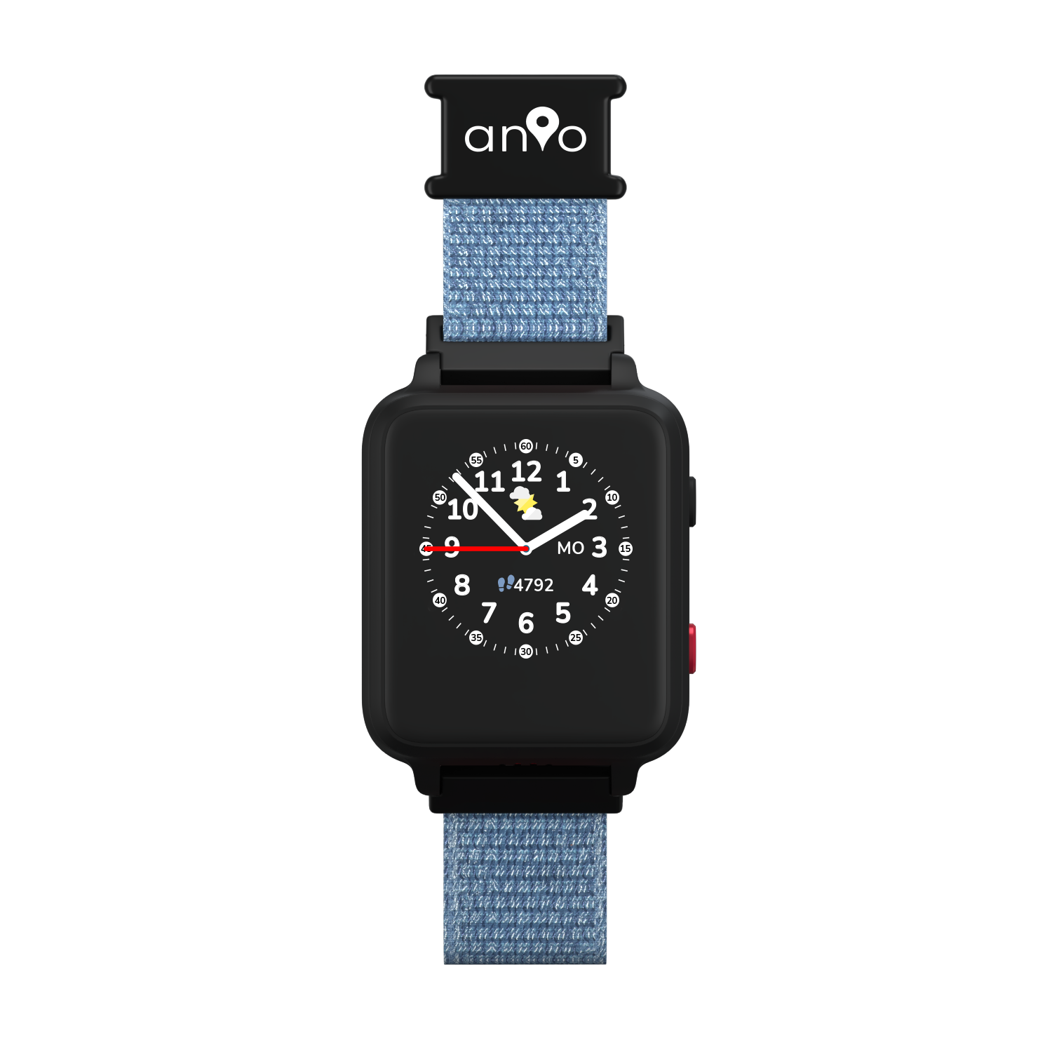 LUPUS 5s Smartwatch Textil/Stoff, Blau