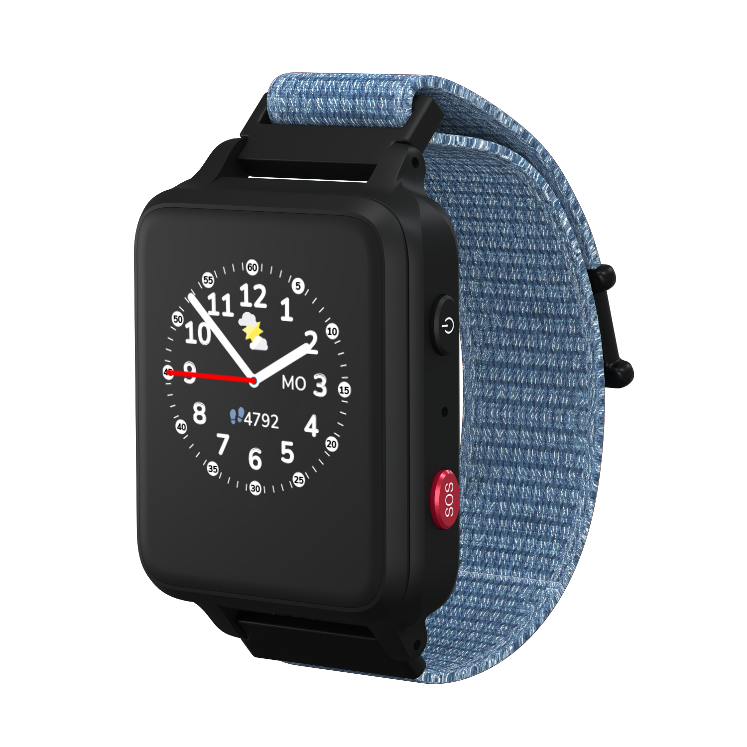 Blau 5s LUPUS Smartwatch Textil/Stoff,