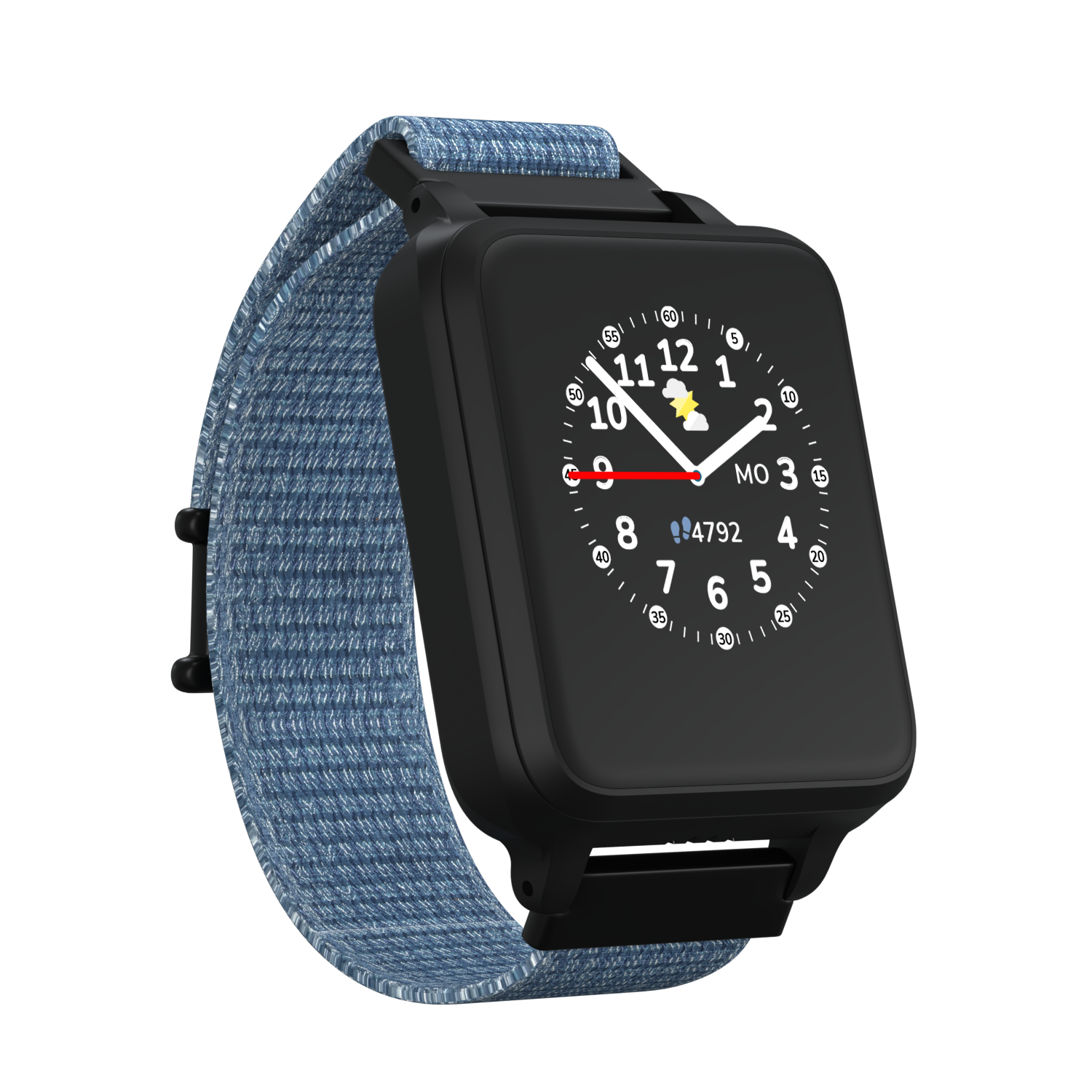 LUPUS 5s Smartwatch Textil/Stoff, Blau