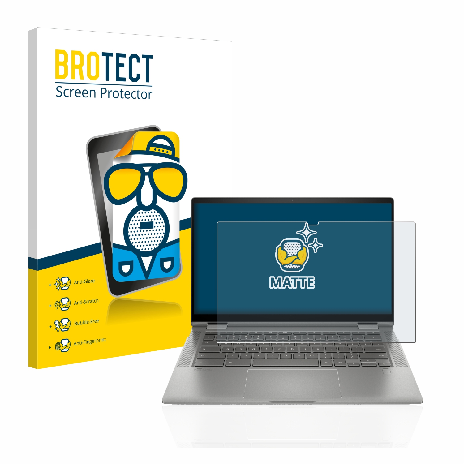 BROTECT matte Schutzfolie(für HP 14c) Chromebook x360