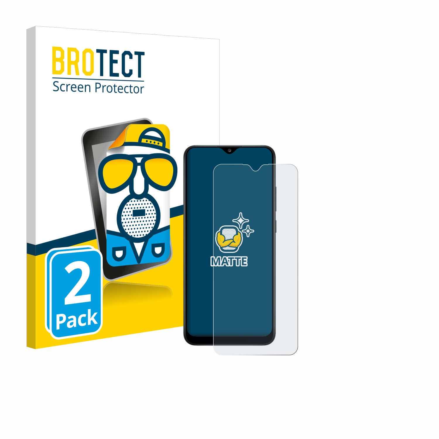 Schutzfolie(für A02s) Samsung BROTECT Galaxy 2x matte