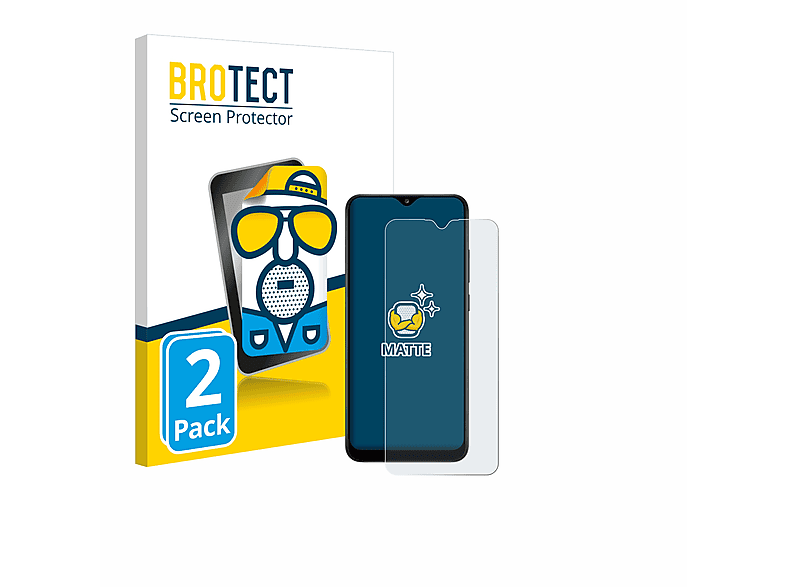 matte Galaxy A02s) BROTECT Schutzfolie(für 2x Samsung