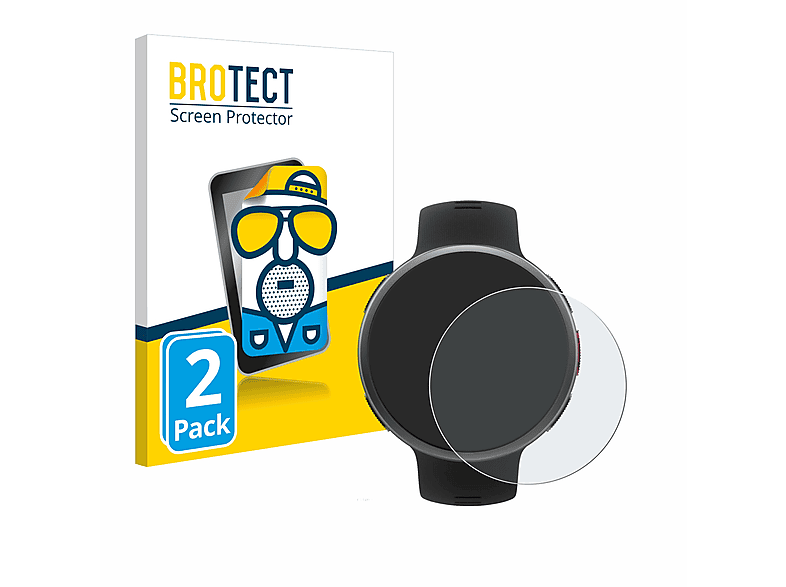 BROTECT 2x matte Schutzfolie(für Polar Vantage V2) | Smartwatch Schutzfolien & Gläser
