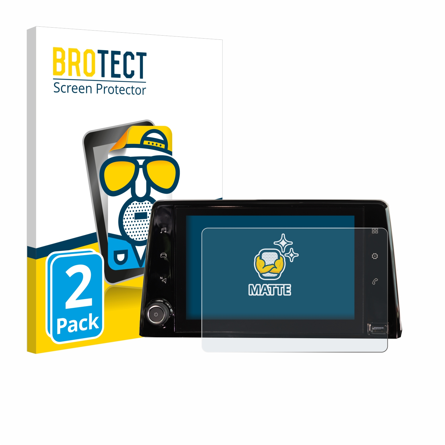 Peugeot Infotainment BROTECT 2x matte System) Schutzfolie(für 2019 Rifter