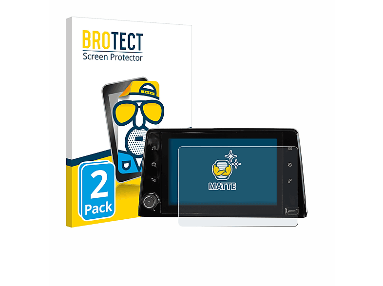 BROTECT 2x matte Schutzfolie(für Peugeot Rifter 2019 Infotainment System)