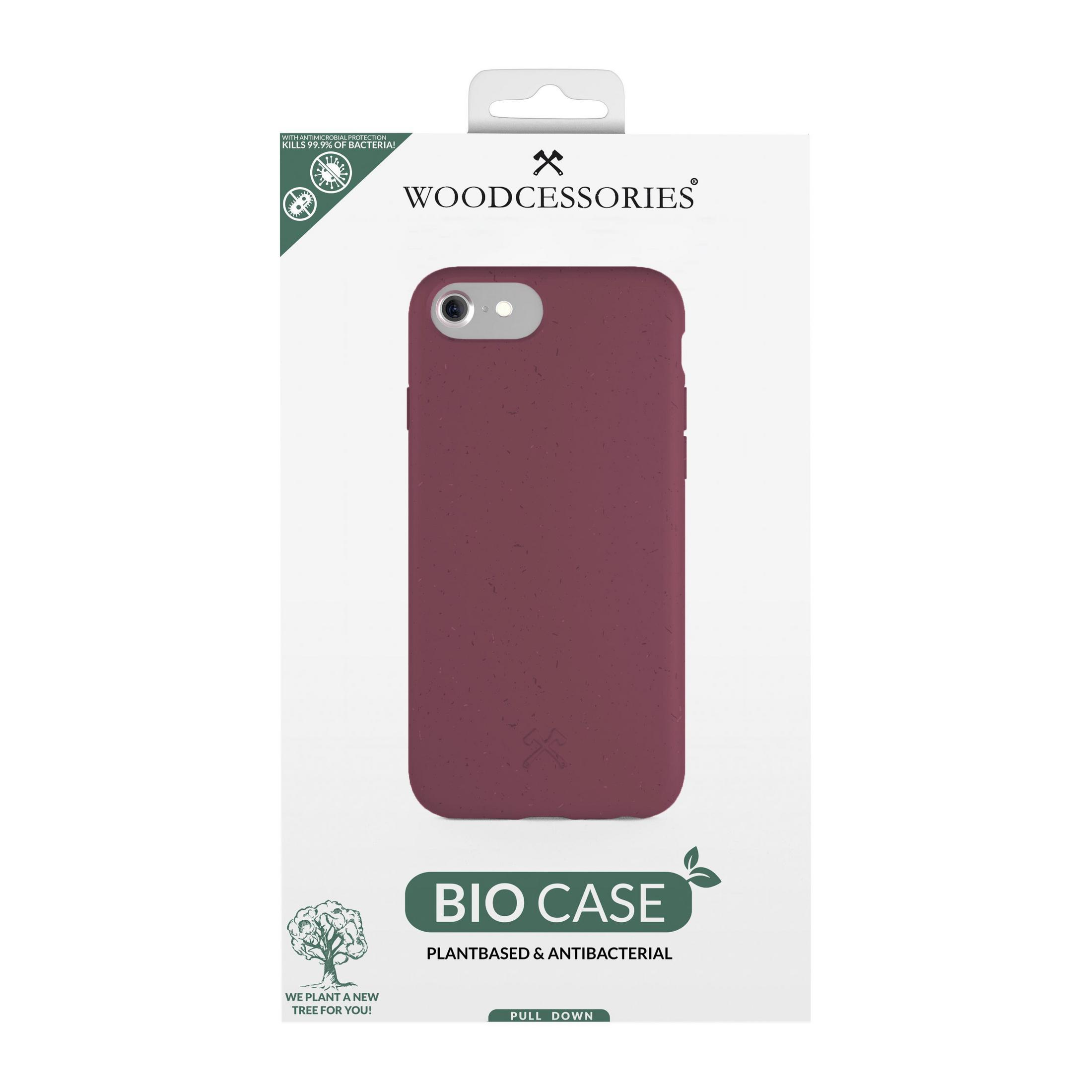 8 BIO SE2 iPhone iPhone Backcover, iPhone Apple, 6 RED, 7 CASE 6, 2020, SE 7, ECO488 WOODCESSORIES CLASSIC IP iPhone 8, Rot