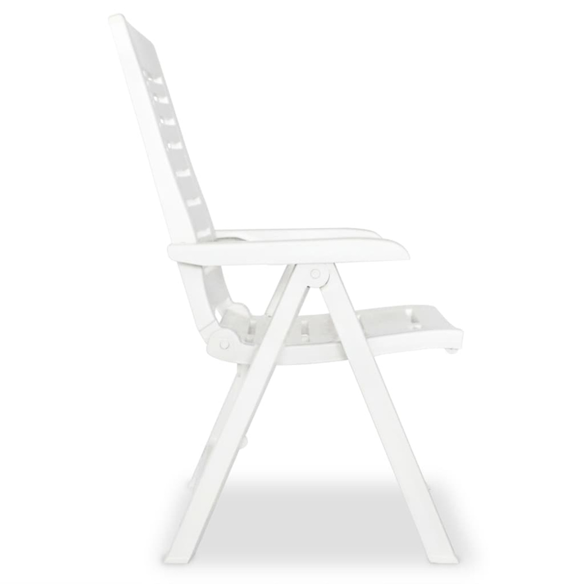 275075 VIDAXL Stuhlset, und Gartentisch- Weiß