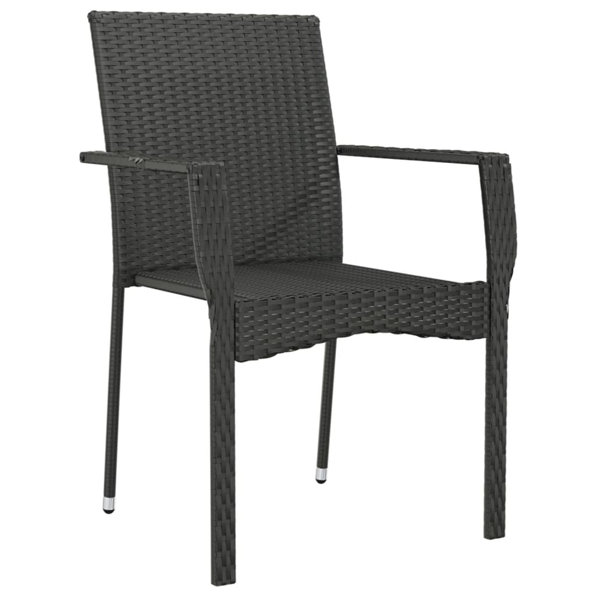 und Schwarz Stuhlset, VIDAXL Gartentisch- 319879