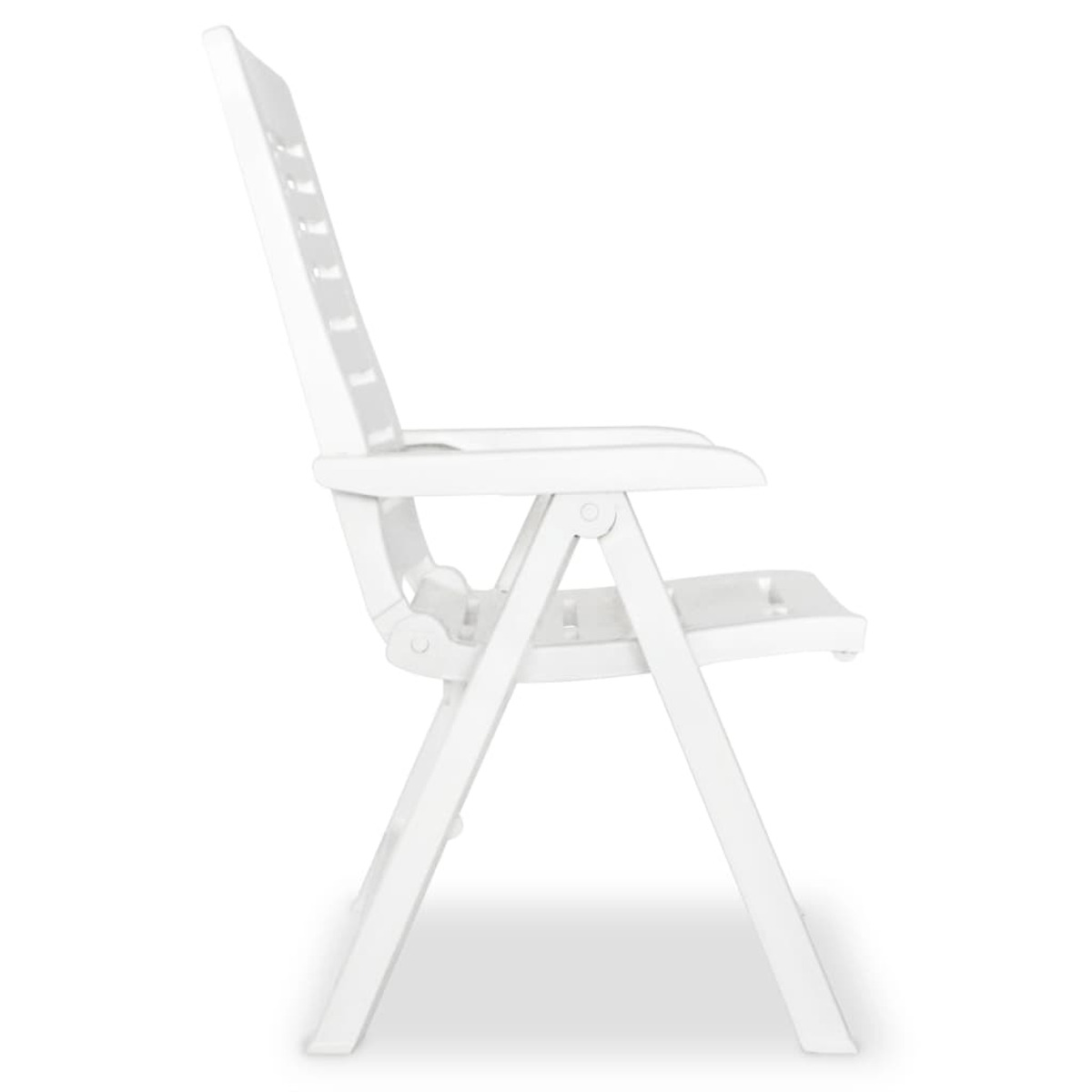 Gartentisch- Weiß 275077 Stuhlset, und VIDAXL