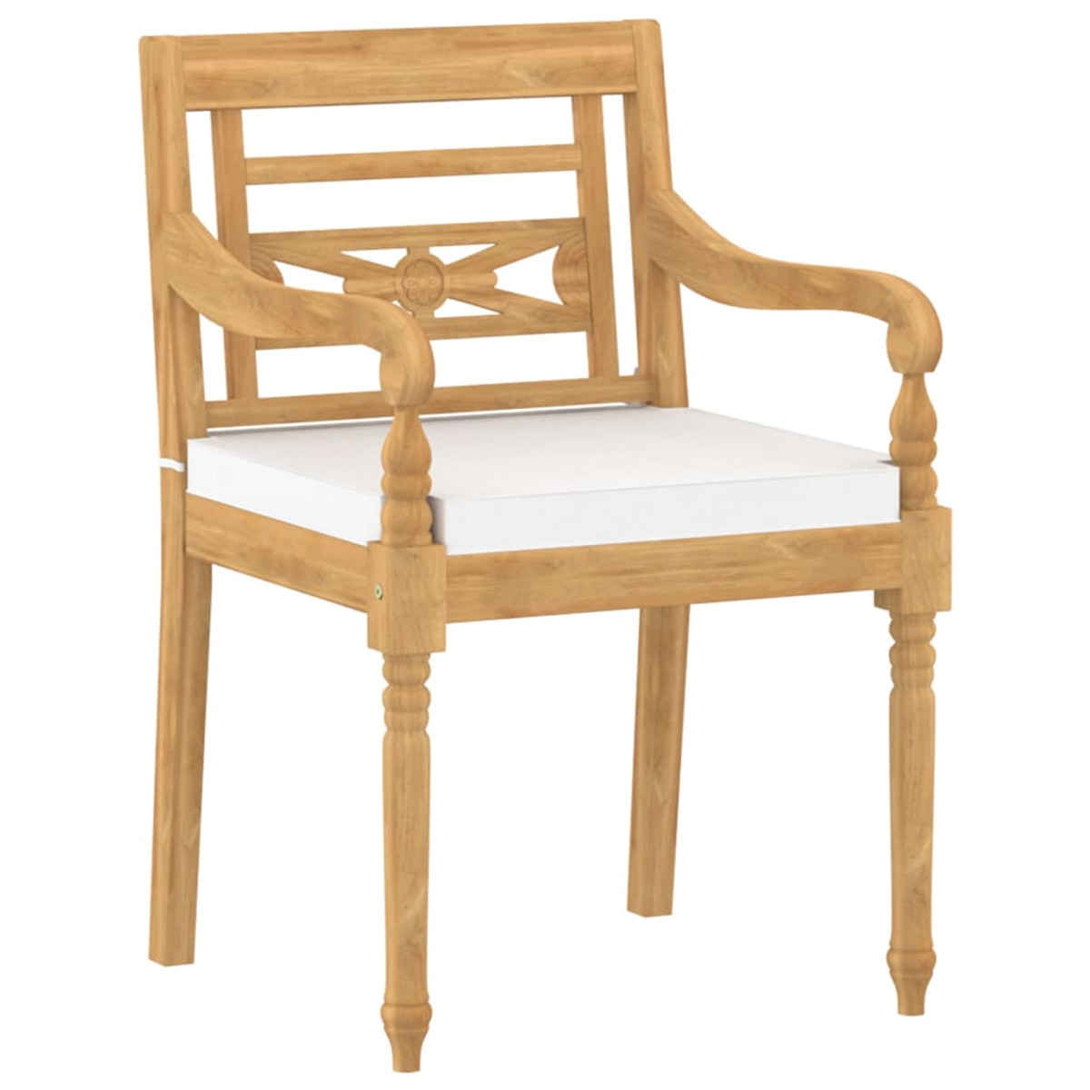 3087052 VIDAXL Stuhlset, Gartentisch- und Weiß
