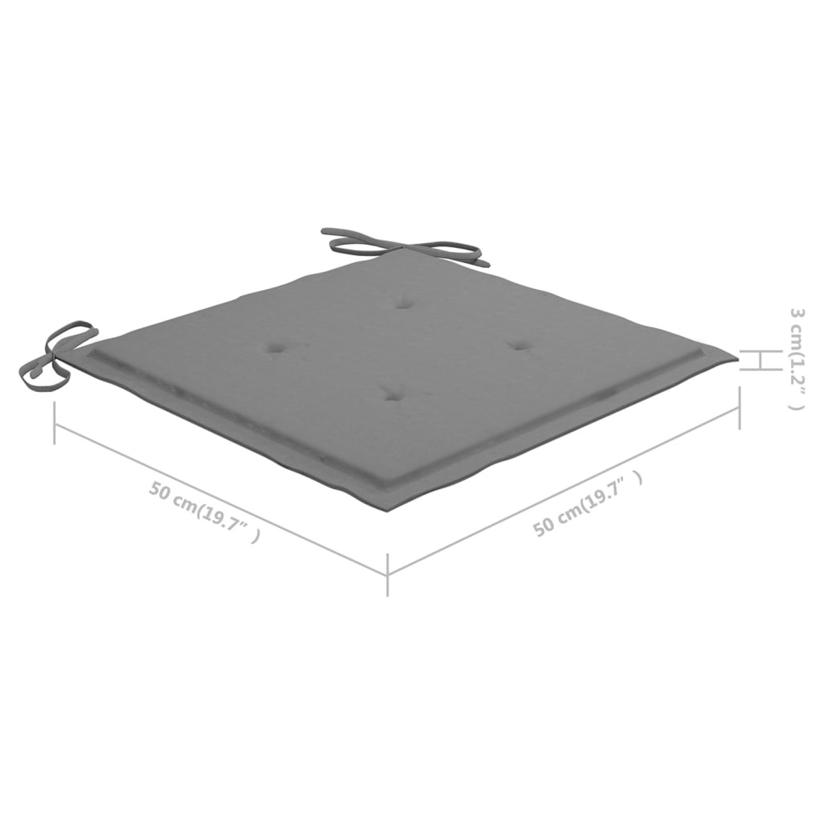 VIDAXL 3060784 Grau Gartenstuhl