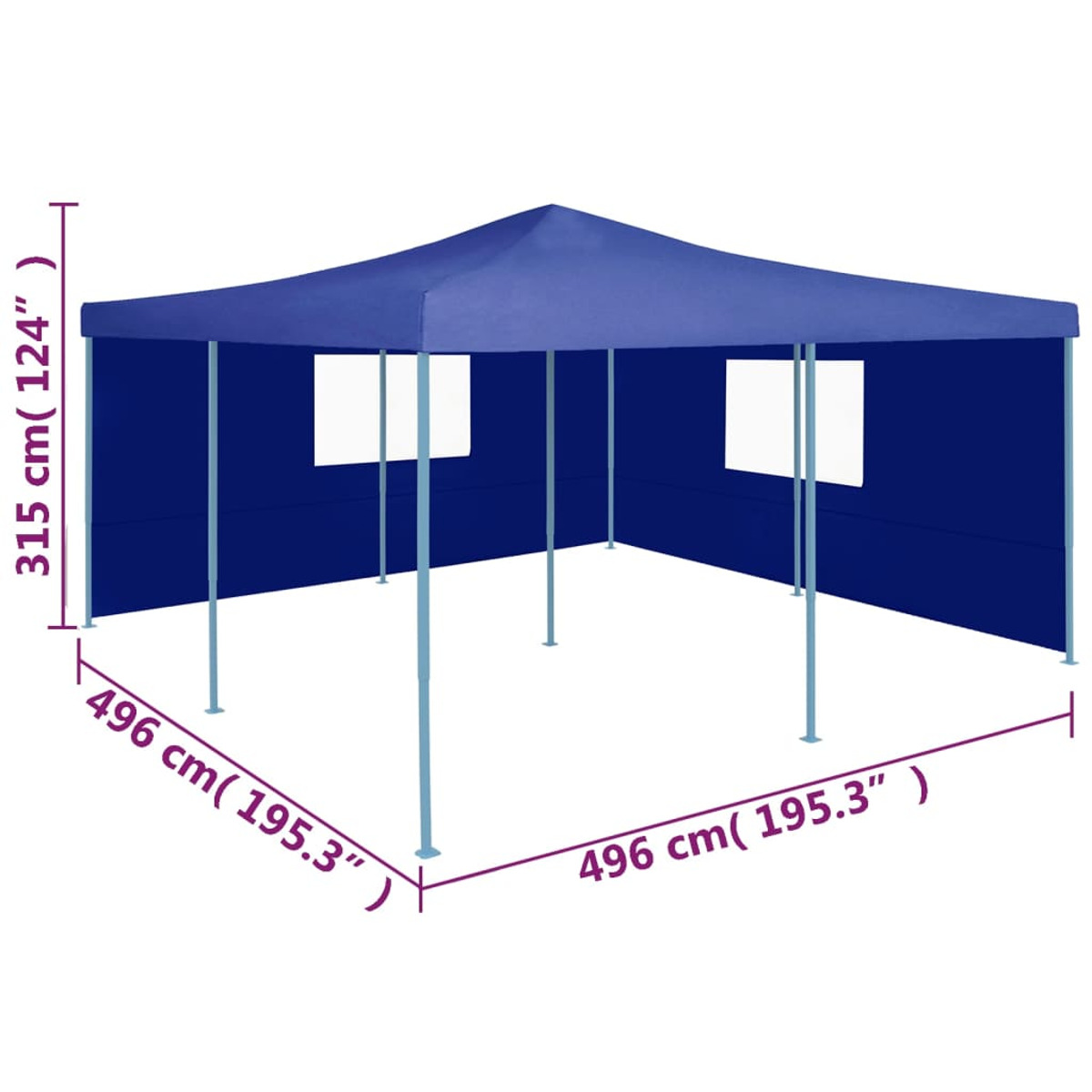 VIDAXL 48902 Pavillon, Blau