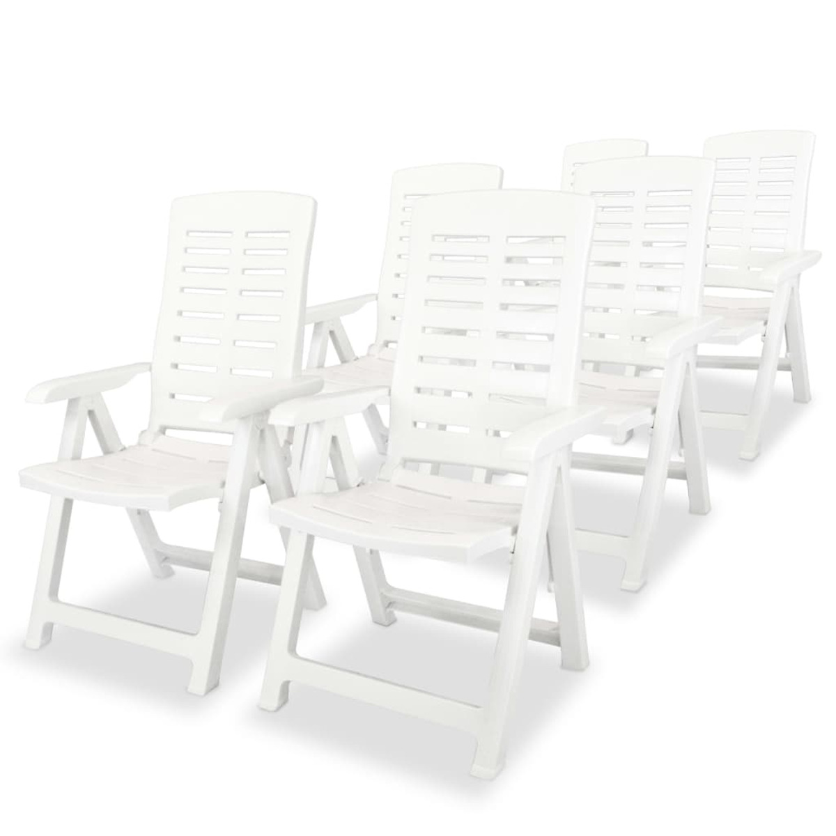VIDAXL 275075 Gartentisch- Stuhlset, Weiß und