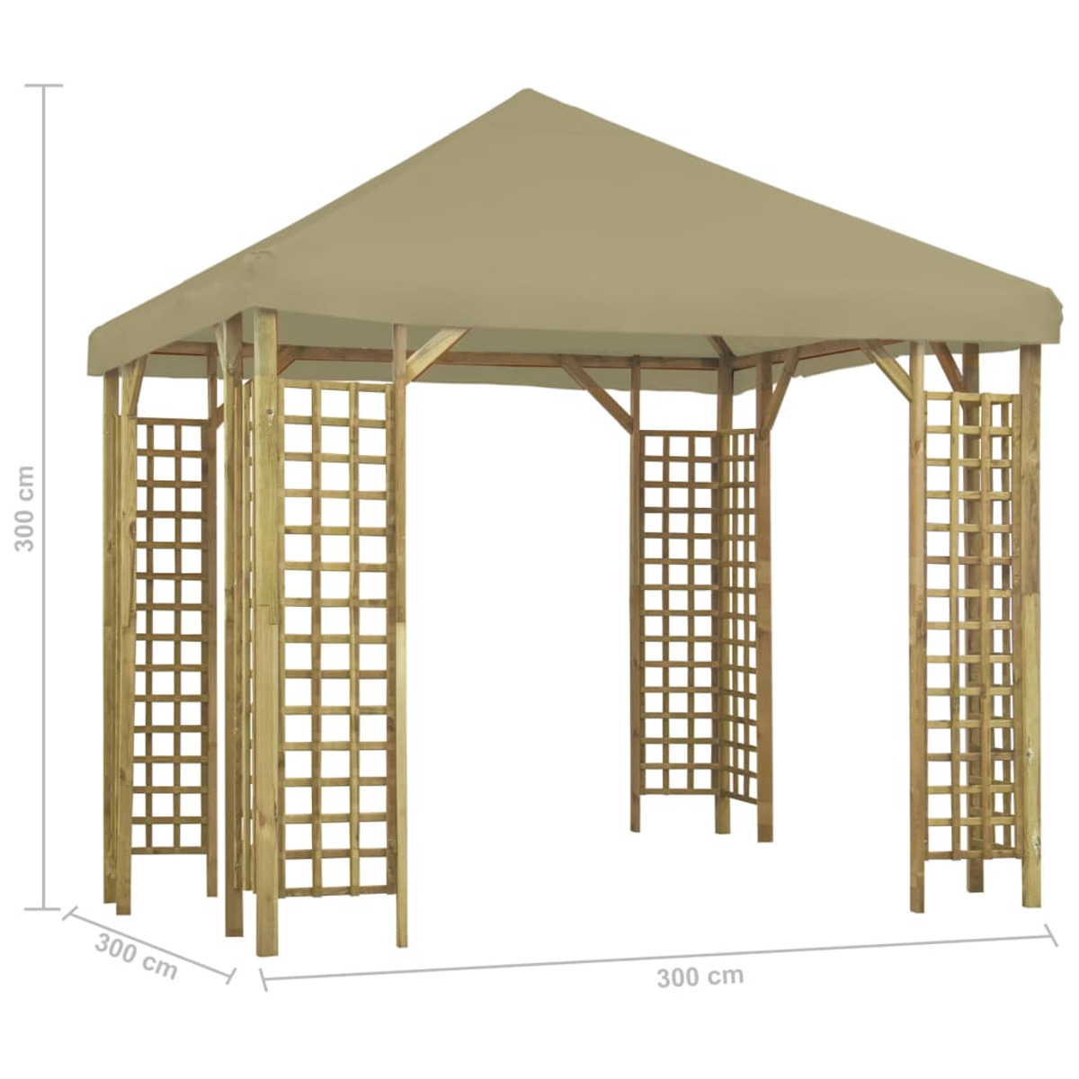 VIDAXL 3054481 Pavillon, Beige