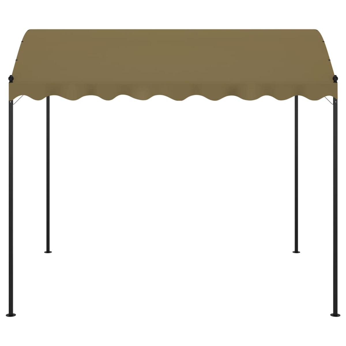 Taupe Schwarz Pavillon, 312217 und VIDAXL