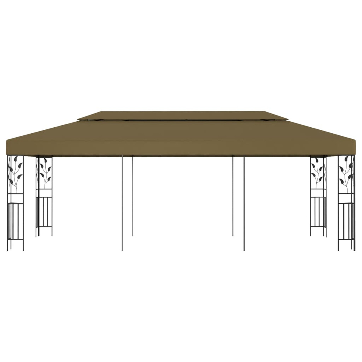 VIDAXL 312245 Taupe Pavillon, und Schwarz