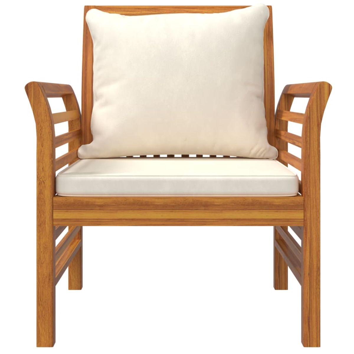 Gartentisch- Stuhlset, 3058097 Weiß VIDAXL und