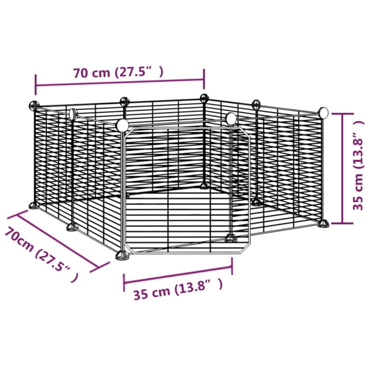 VIDAXL 171625 Haustierkäfig