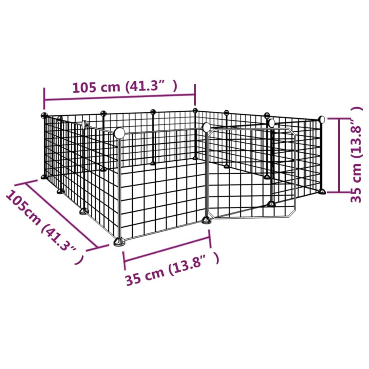 Haustierkäfig 171623 VIDAXL