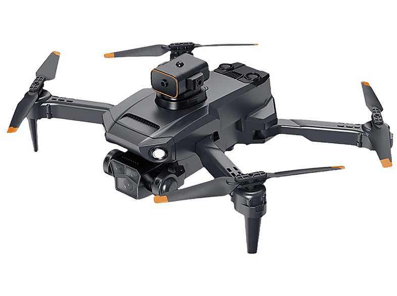 SYNTEK Drohne fünf Objektiv HD Luftbildfotografie Hindernisvermeidung Faltung Quadcopter Drohne, Schwarz