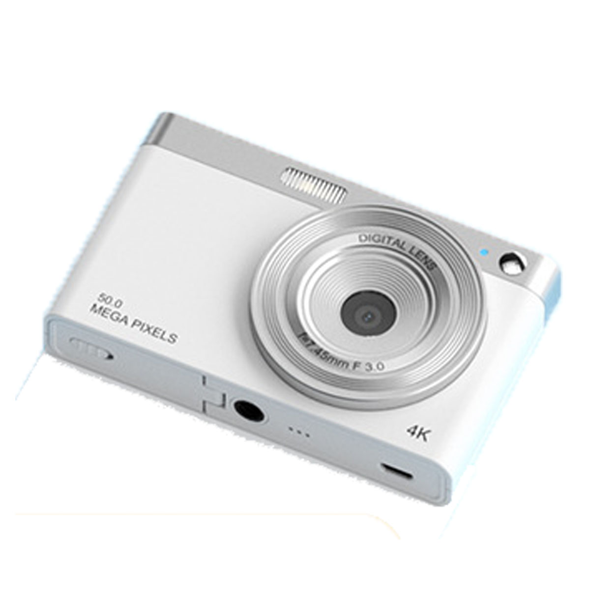 und leicht - Flüssigkristallbildschirm tragbar-weiß Hochauflösende Digitalkamera Digitalkamera Autofokus, weiß, SYNTEK