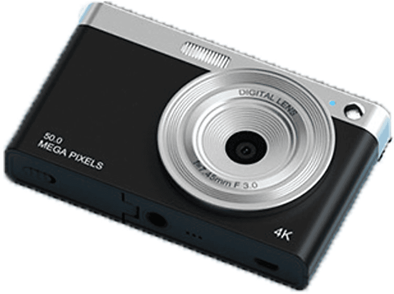 SYNTEK Hochauflösende Digitalkamera - Autofokus, leicht und tragbar-Schwarz Digitalkamera Schwarz, Flüssigkristallbildschirm-